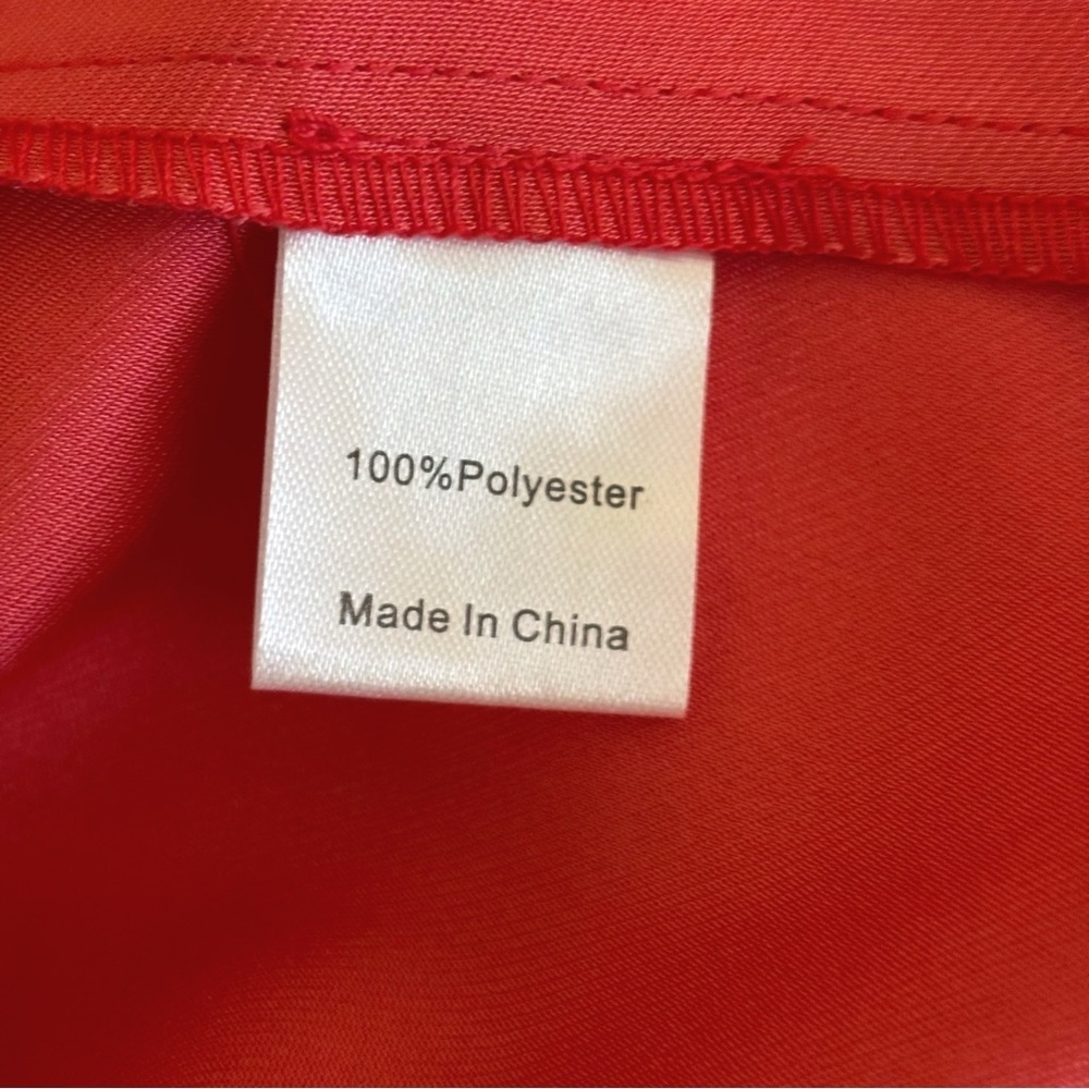 Tuckernuck Poppy Red Hollis V Neck Blouse XS Preppy Classic - Picture 7 of 8